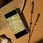 Een beetje groene pompoen zonnebloem herfst baby s kaart