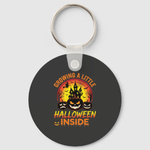 Een beetje Halloween laten groeien in een bezemend Sleutelhanger