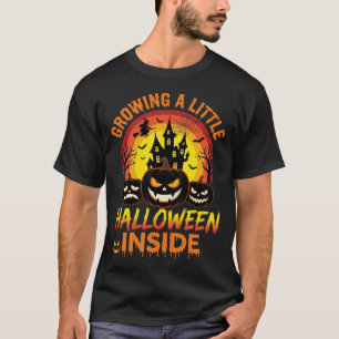 Een beetje Halloween laten groeien in een bezemend T-shirt