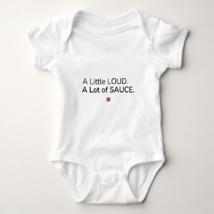 Een Beetje Hard. Veel Saus. Baby Body Romper