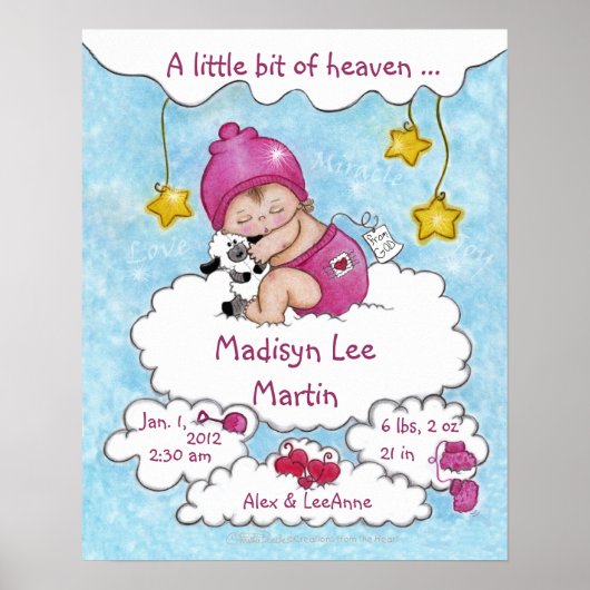 Een beetje 'Heaven-Birth' info voor meisje Poster (Voorkant)