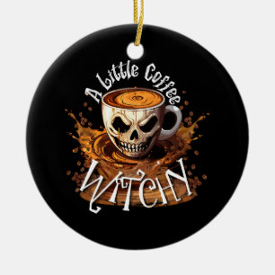 Een beetje heksig koffie keramisch ornament