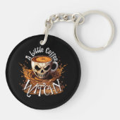 Een beetje heksige koffie sleutelhanger (Achterkant)