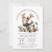 Een beetje Herten Kerst Rendier Baby shower Kaart (Voorkant)