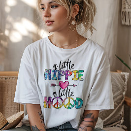 Een beetje hippie, een beetje buurt Tri-Blend shirt