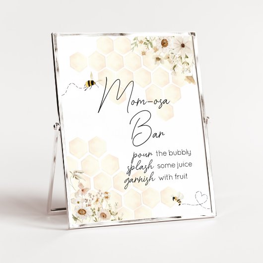 Een beetje Honey Bee Baby shower Envelope Station Poster