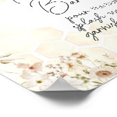 Een beetje Honey Bee Baby shower Envelope Station Poster (Hoek)