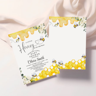 Een beetje Honey Bee Baby shower Invitation Kaart