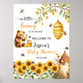 Een beetje Honey Bee Baby shower Welkom Poster (Voorkant)