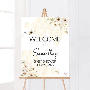 Een beetje Honey Bee Baby shower Welkom Poster
