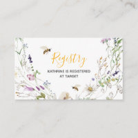 Een beetje Honey Bee Wildflower Baby shower Regist