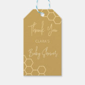 Een beetje Honey Minimal Baby shower Bedankt Cadeaulabel (Voorkant)