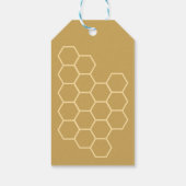 Een beetje Honey Minimal Baby shower Bedankt Cadeaulabel (Achterkant)