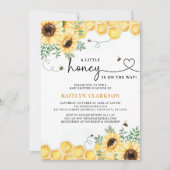 Een beetje Honey Sunflower Bee Baby shower Kaart (Voorkant)