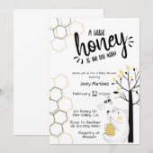Een beetje honig, Baby shower, genderneutraal Kaart (Voorkant / Achterkant)