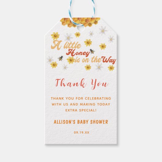 Een beetje honing is onderweg cadeaulabel (Voorkant)