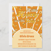 Een beetje honing is onderweg naar Baby shower Kaart (Voorkant)