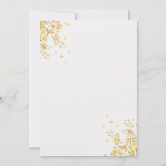 Een beetje honing is onderweg naar Baby shower Kaart (Achterkant)