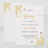 Een beetje honing is onderweg naar Baby shower Kaart (Voorkant / Achterkant)