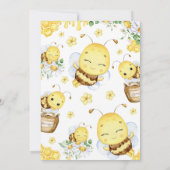 Een beetje honing is onderweg naar Baby shower Kaart (Achterkant)