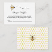 Een beetje honing is onderweg naar het Baby shower Informatiekaartje (Voorkant / Achterkant)