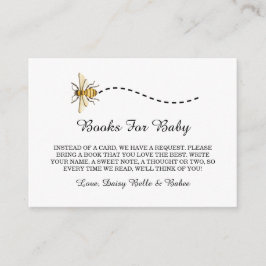 Een beetje honing is onderweg naar het Baby shower Informatiekaartje