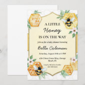 Een beetje honing is onderweg naar het baby shower kaart (Voorkant / Achterkant)