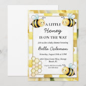 Een beetje honing is onderweg naar het baby shower kaart (Voorkant / Achterkant)