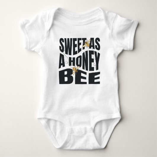 Een beetje honing is onderweg naar het Baby shower Romper (Voorkant)