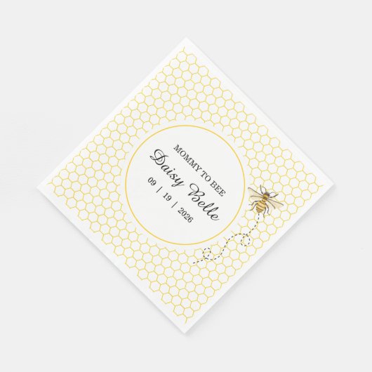 Een beetje honing is onderweg om servetten te Baby (Hoek)