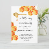 Een beetje honing is op komst - Uitnodiging voor e (Staand voorkant)