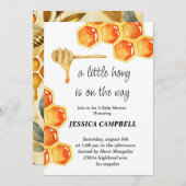 Een beetje honing is op komst - Uitnodiging voor e (Voorkant / Achterkant)