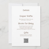 Een beetje honing onderweg Teddy Bear QR-code Kaart (Achterkant)