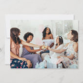 Een beetje honing op de weg Waterverf Baby shower Bedankkaart (Achterkant)