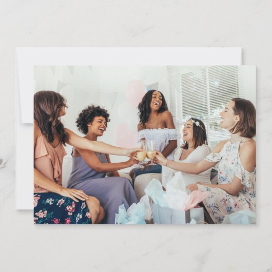 Een beetje honing op de weg Waterverf Baby shower Bedankkaart (Achterkant)