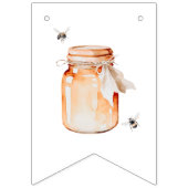 Een beetje honing op de weg Waterverf Baby shower Vlaggetjes (Derde vlag)