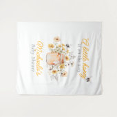 Een beetje honing op de weg Waterverf Baby shower Wandkleed (Voorkant (horizontaal))