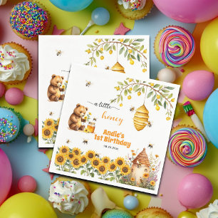 Een beetje honing voor elke verjaardag servet