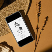 Een beetje honing zwart wit beer baby shower kaart