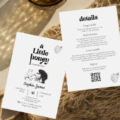 Een beetje honing zwart wit beer baby shower kaart