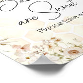 Een beetje honingbij Baby shower baby's zijn lief Poster (Hoek)