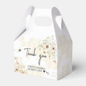 Een beetje honingbij Baby shower Bedankdoosjes (Achterkant)