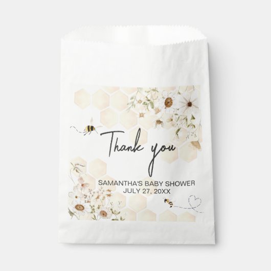 Een beetje honingbij Baby shower Bedankzakje (Voorkant)