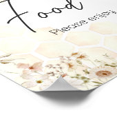 Een beetje honingbij Baby shower eten Poster (Hoek)