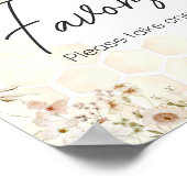 Een beetje honingbij Baby shower gunsten Poster (Hoek)