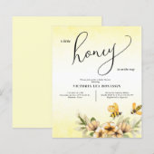 Een beetje honingbij Baby shower Invitation (Voorkant / Achterkant)