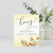 Een beetje honingbij Baby shower Invitation (Staand voorkant)