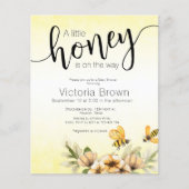 Een beetje honingbij Baby shower Invitation (Voorkant)