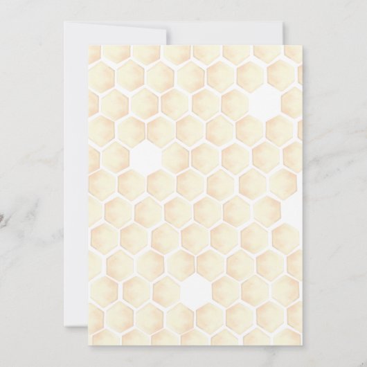 Een beetje honingbij Baby shower Kaart (Achterkant)