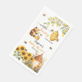Een beetje honingbij Baby shower Servet (Hoek)